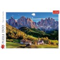 Puzzle 1500 elementów Dolina Val di Funes Dolomity Włochy Trefl