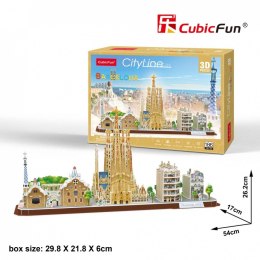 Puzzle 3D City Line Barcelona Cubic Fun