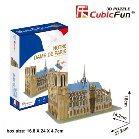 Puzzle 3D Katedra Notre Dame Cubic Fun