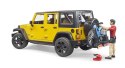 Jeep Wrangler Rubicon z rowerem i figurką BRUDER