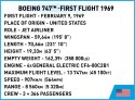 Klocki Boeing 747 First Flight 1969 Cobi Klocki