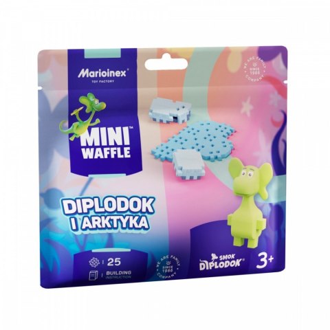 Klocki Mini Waffle - Saszetka Diplodok i Arktyka 25 elementów Marioinex