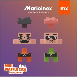 Klocki Waffle mini - Śmieciarka 148 elementów Marioinex