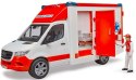 Pojazd Mercedes-Benz Sprinter Ambulans z figurką i modułem BRUDER