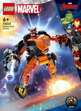 Klocki Super Heroes 76243 Mechaniczna zbroja Rocketa LEGO