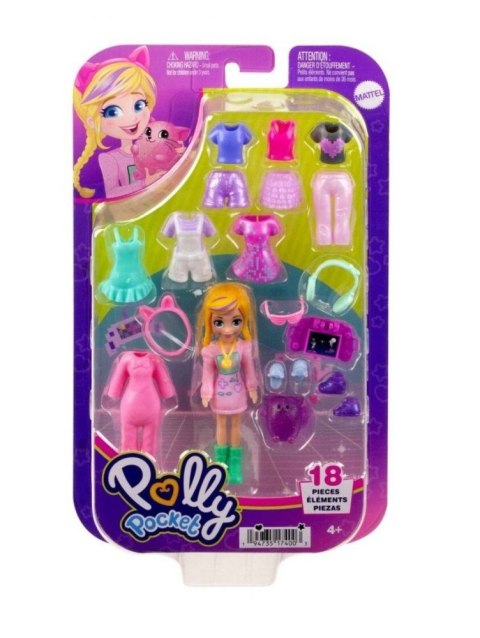 Figurka Polly Pocket Zestaw Modowy przebieranki HRD60 Mattel