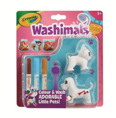 Zestaw kreatywny Crayola Figurki do malowania Washimals Blister Pack Psy Goliath