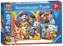 Puzzle 3x49 elementów Psi Patrol Ravensburger Polska