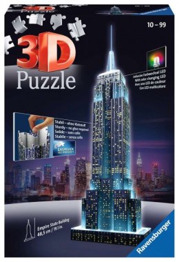 Puzzle 3D Budynki nocą Empire State Building Ravensburger Polska