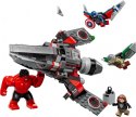 Klocki Super Heroes 76292 Kapitan Ameryka kontra Czerwony Hulk - bitwa LEGO