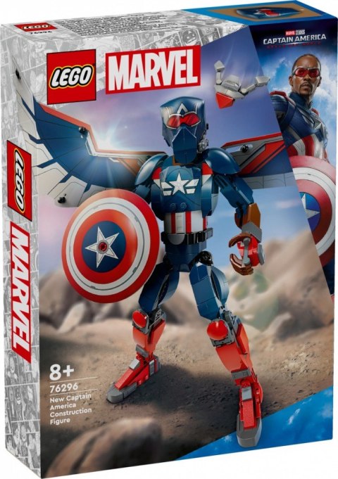 Klocki Super Heroes 76296 Figurka nowego Kapitana Ameryki LEGO