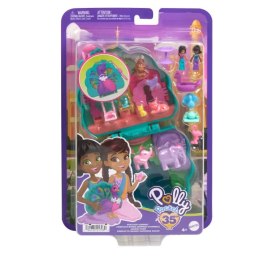 Zestaw figurek Polly Pocket Ogród pawia zestaw kompaktowy Fisher Price