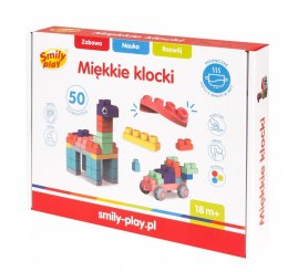 Klocki miękkie 50 elementów Smily Play