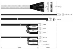 Zasilacz ATX 500W AK-B1-500 P4 PCI-E 6+2 pin 3x SATA 2x Molex PPFC FAN 12cm AKYGA