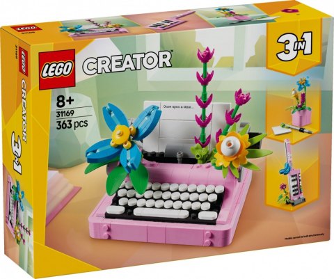 Klocki Creator 31169 Maszyna do pisania z kwiatami LEGO