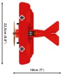 Klocki Fokker DR.1 Czerwony Baron 221 klocków Cobi Klocki