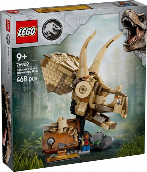 Klocki Jurassic World 76969 Szkielety dinozaurów: czaszka triceratopsa LEGO