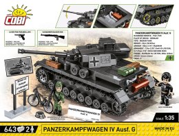 Klocki Panzerkampfwagen IV Ausf. G 643 klocków Cobi Klocki