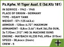 Klocki Pz.Kpfw. VI Tiger Ausf. E 870 klocków Cobi Klocki