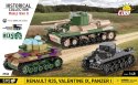 Klocki Renault R35 - Valentine IX - Panzer I Cobi Klocki