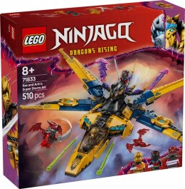 Klocki Ninjago 71833 Ras i burzowy superodrzutowiec Arina LEGO