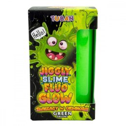 Slime Jiggly Fluo Glow zielony 430g TUBAN